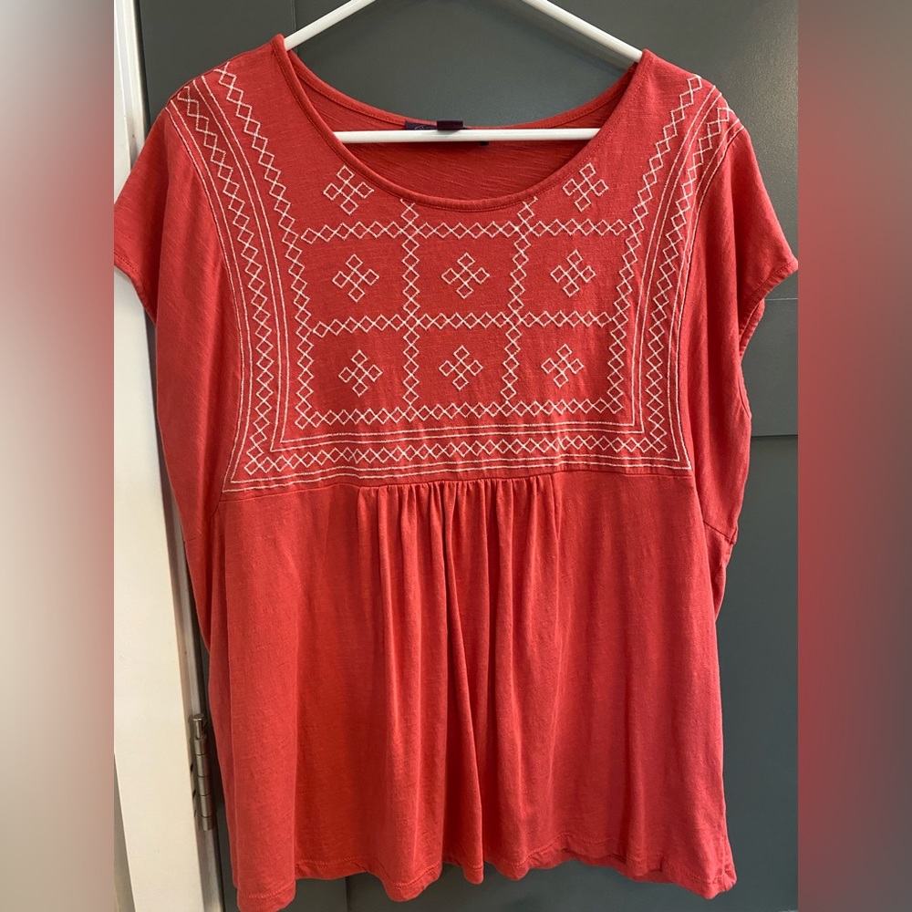 Coral Tunic by Gloria Vanderbilt